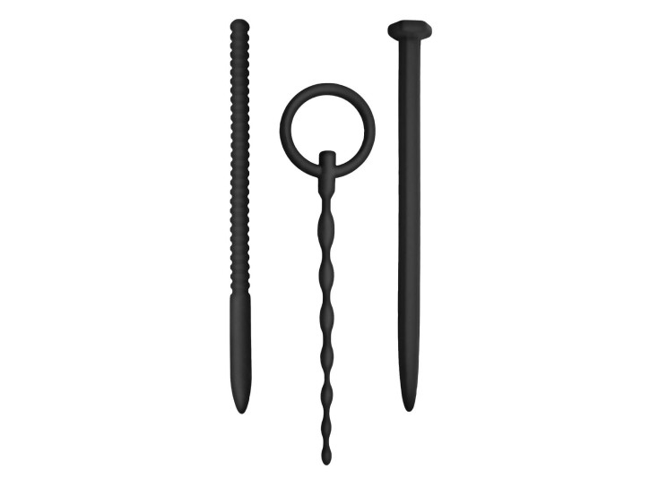 NMC Knot Knot 3 in 1 Silicone Urethral Dilator Sounding Kit schwarz