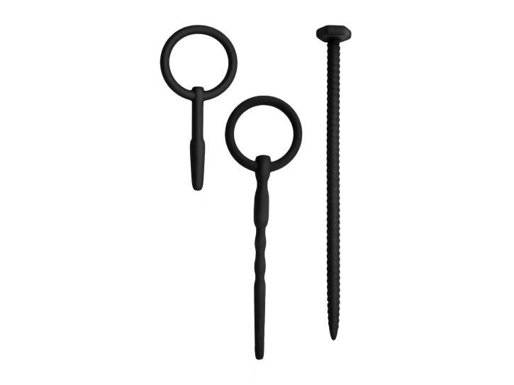 NMC Knot Knot 3 in 1 Silicone Urethral Dilator Sounding Kit black