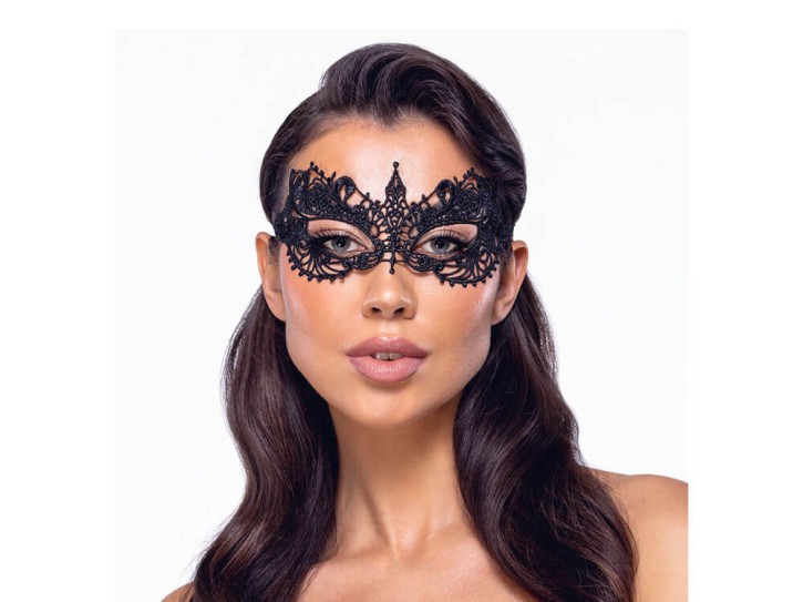 Cottelli Accessoires Stickerei-Augenmaske schwarz