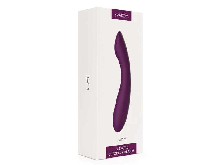 SVAKOM - AMY 2 Flexibler G-Punkt-Vibrator Lila