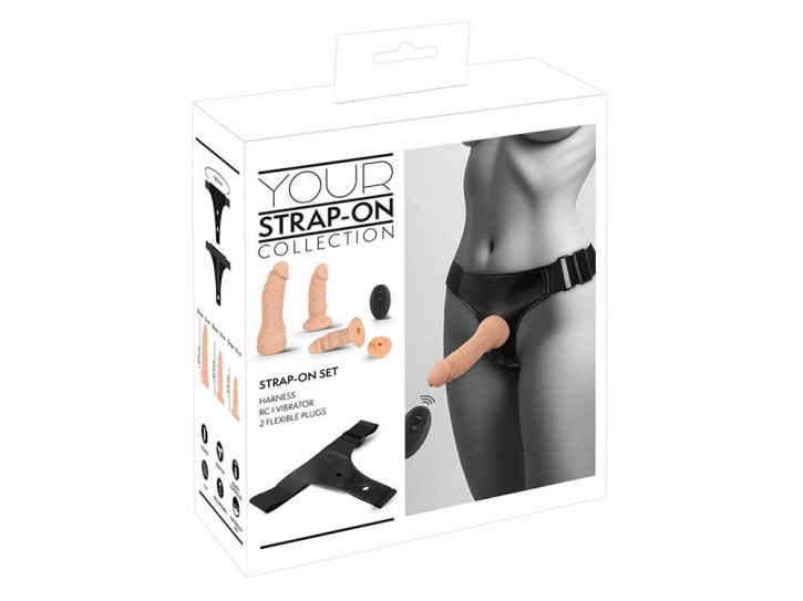 You2Toys 4-teiliges Strap-on-Set hautfarben