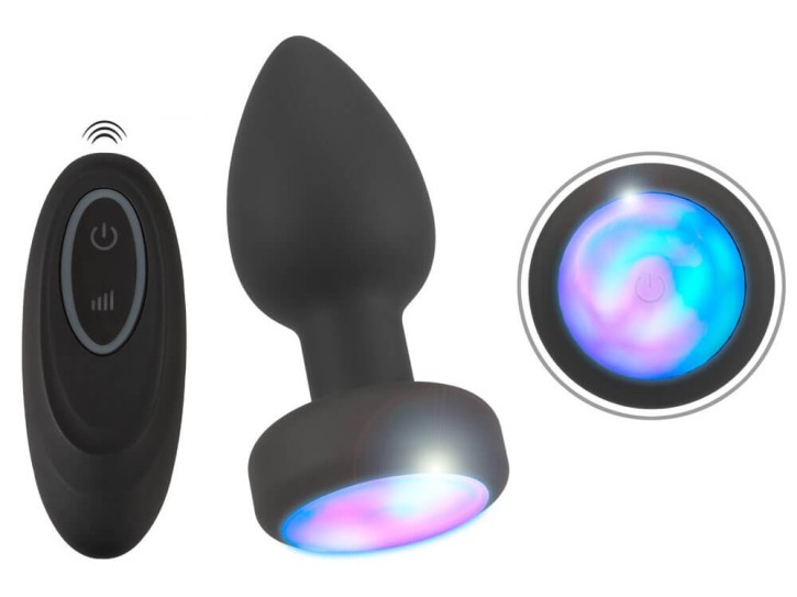 ANOS RC Flashing Butt Plug with Vibration