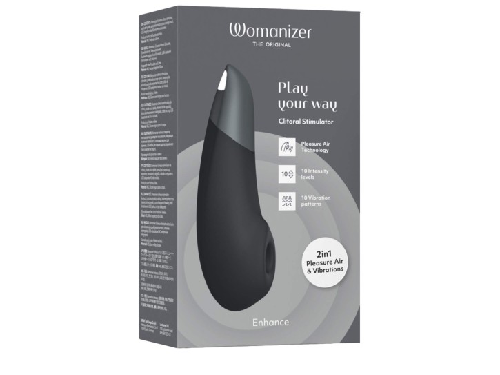 Womanizer Enhance - 2in1 Pleasure Air Stimulator - Schwarz