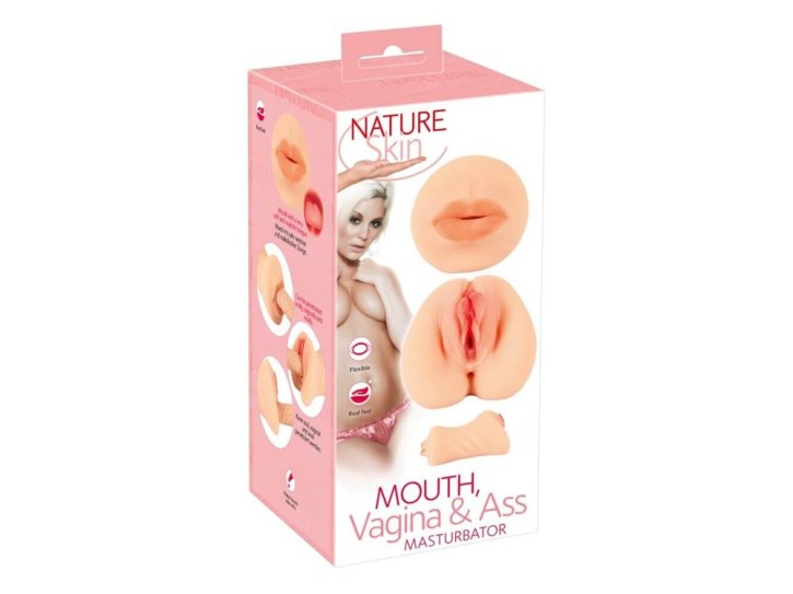 Nature Skin Mouth, Vagina & Ass Masturbator