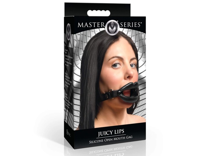 Master Series - Juicy Lips Open Mouth Gag - Schwarz