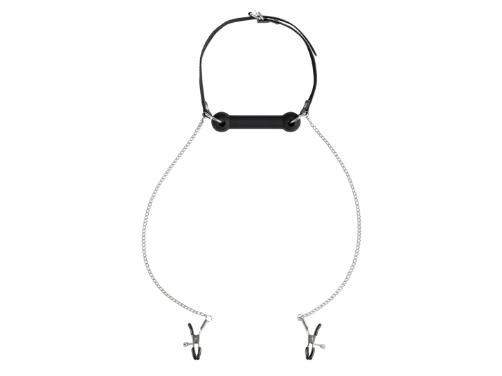 Virgite Nippelklemmen mit Beißknebel