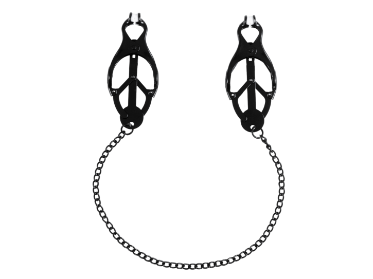 Virgite Clover Clamps mit Kette schwarz