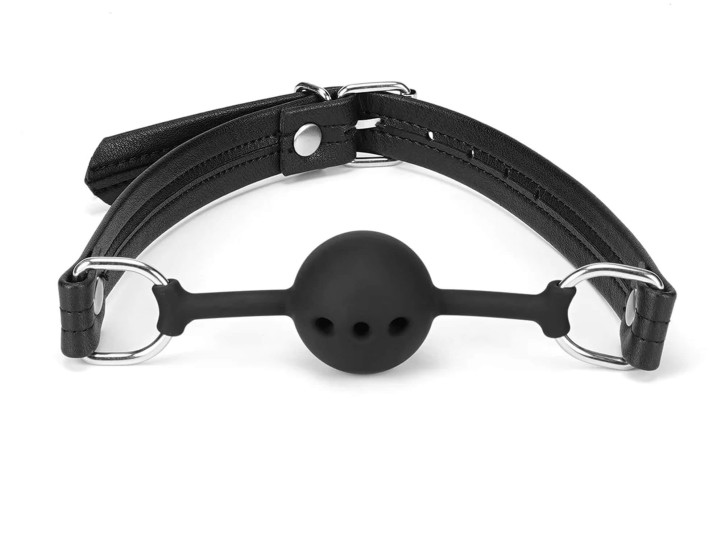 Liebe Seele - Black Bond Leather Ball Gag