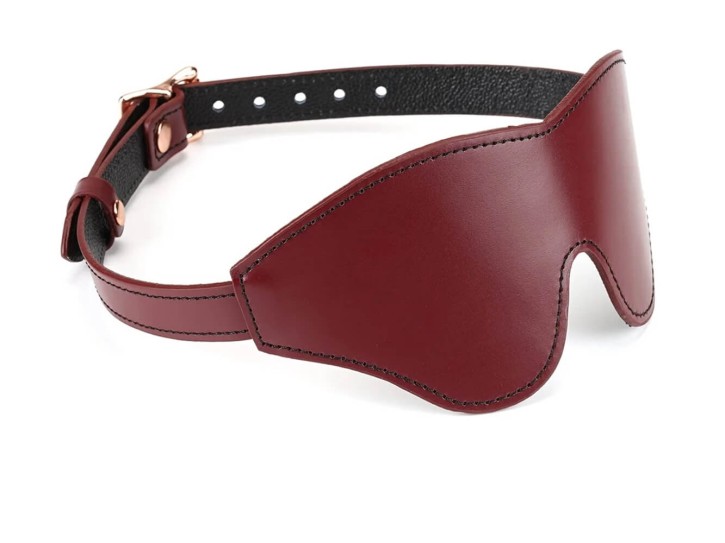 Liebe Seele - Wine Red Leather Blindfold