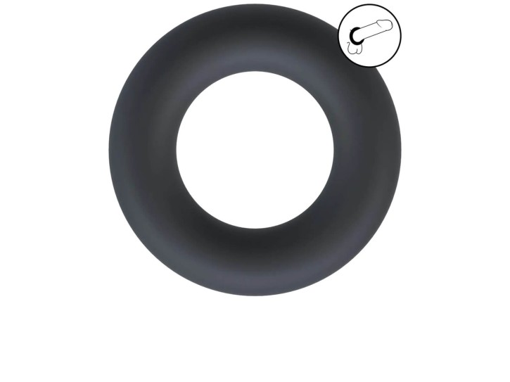 Levelz - Liquid Silicone Cockring Black L