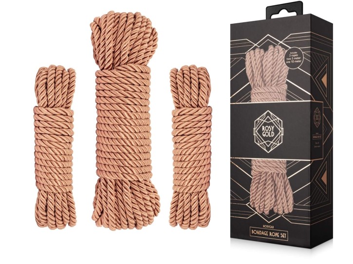 Rosy Gold - Nouveau Luxus Bondage Rope Set