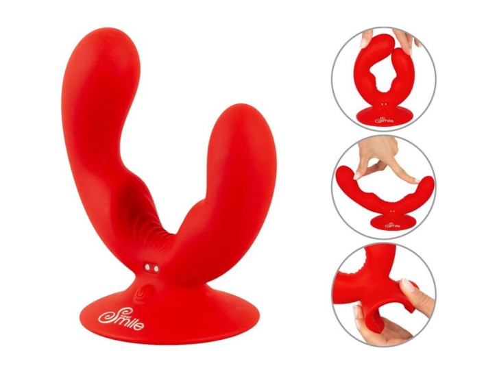 Sweet Smile Rabbit Dual Vibrator rot
