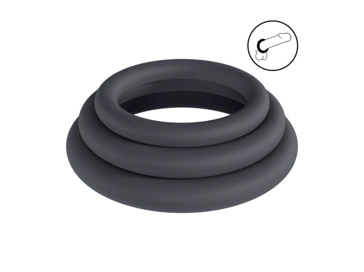 Levelz Silikon Cockring Set – 3er Penisringe XS/S/M