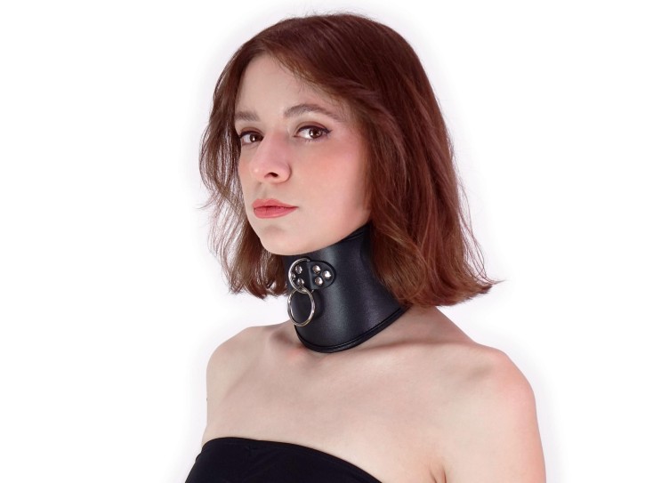 Bondage Halsband extra breit