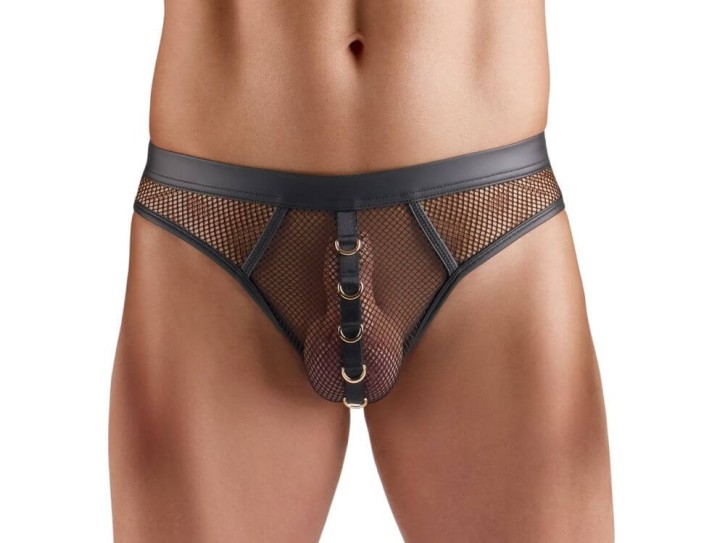 Svenjoyment Netz-Riostring mit Ringen Gr. XL