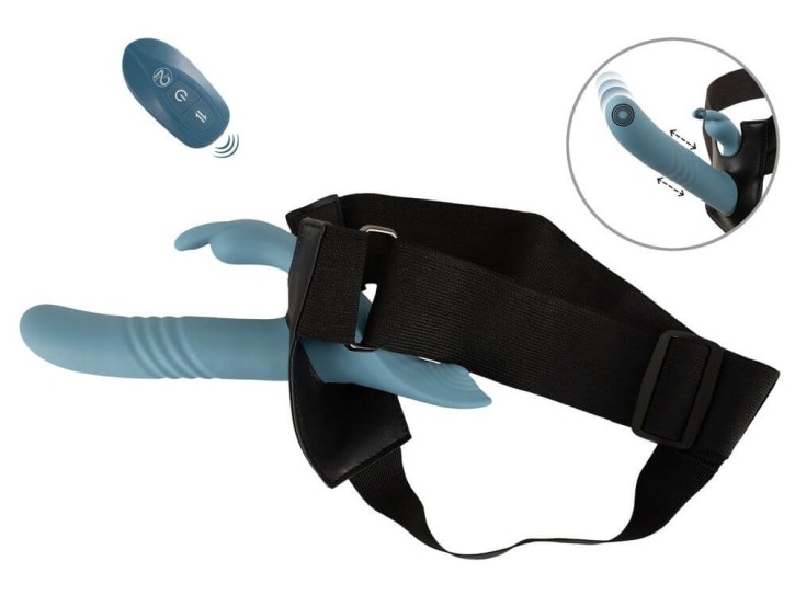 You2Toys 3-teiliges Strap-on Set blau