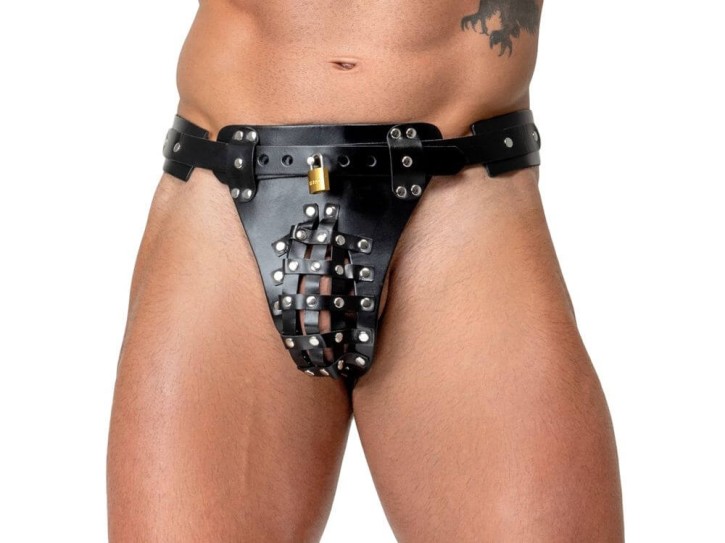 Zado Keuschheits-String aus hochwertigem Leder