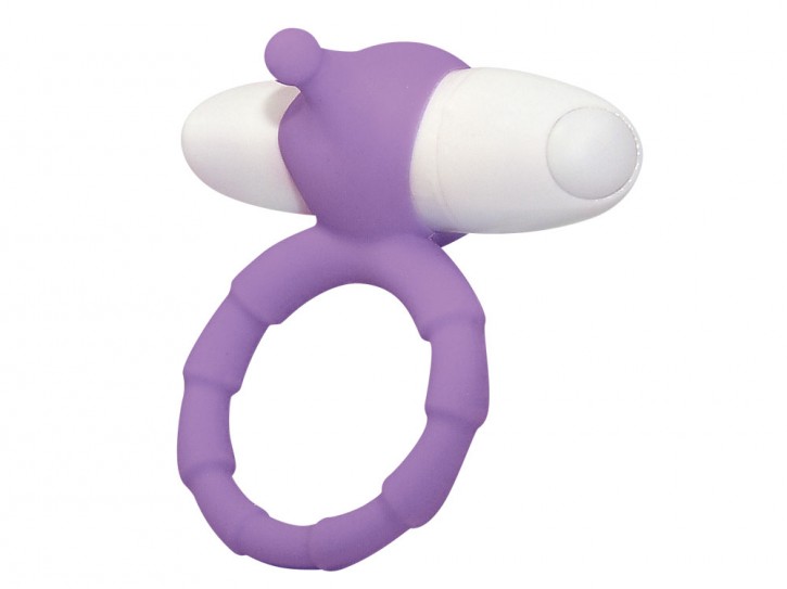 Smile Loop Purple Penisring mit Vibrator