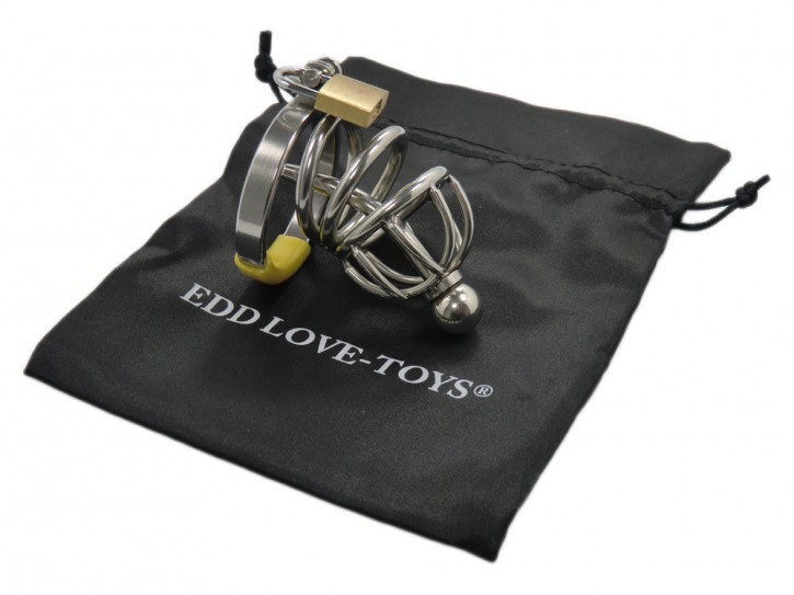 Ring Cage Steel, Edelstahl Peniskäfig mit Dilator