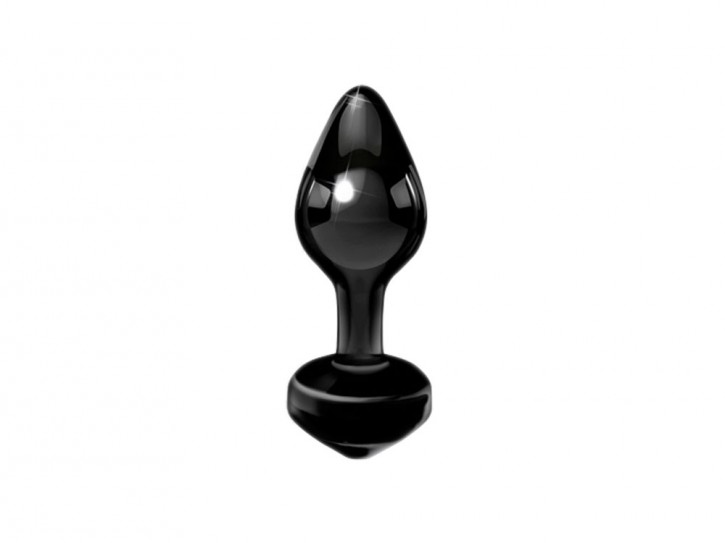 Icicles Glas-Analplug Buttplug schwarz