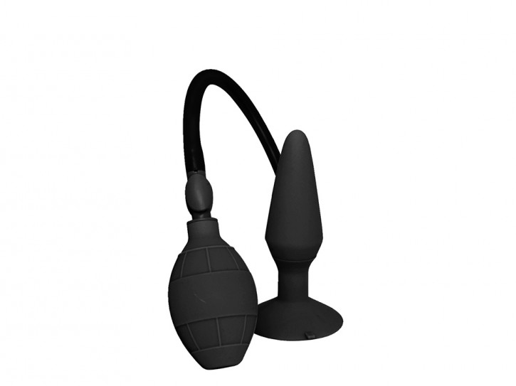 Analplug mit Saugfuß und Pumpball large