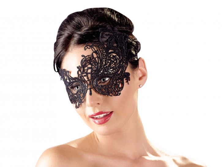 Cottelli Maske Stickerei schwarz