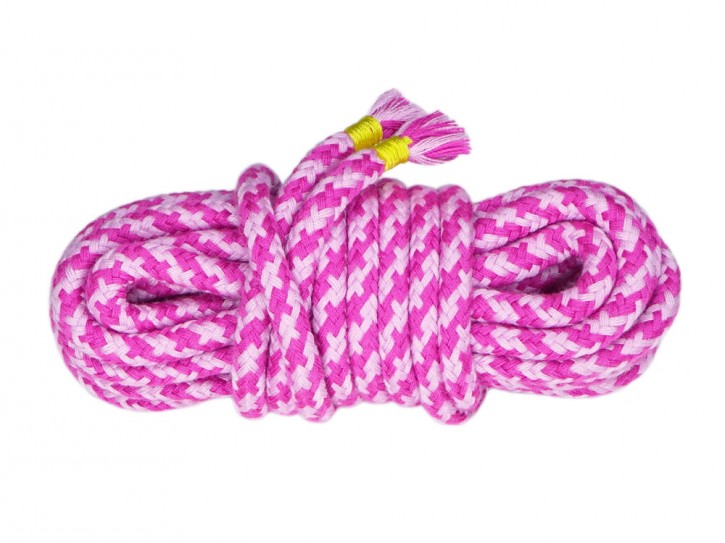 5m Bondage-Seil Baumwolle 2-farbig Rosa Pink