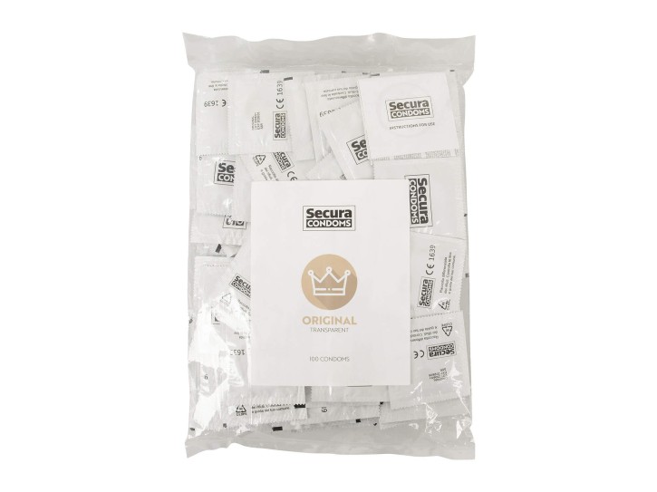 100er Packung Secura Original transparent Kondome