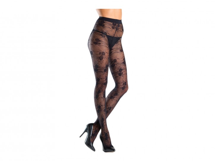 Strumpfhose mit Blumen Motive BW766