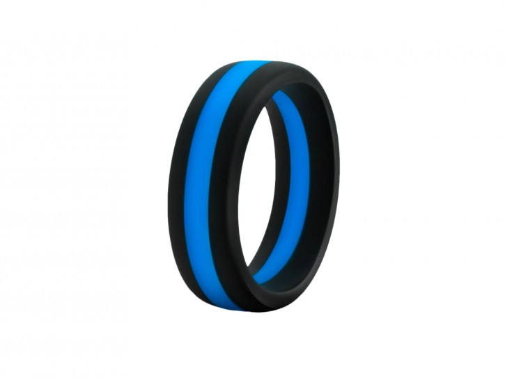 Performance Silikon Go Pro schwarz/blau Cock Ring