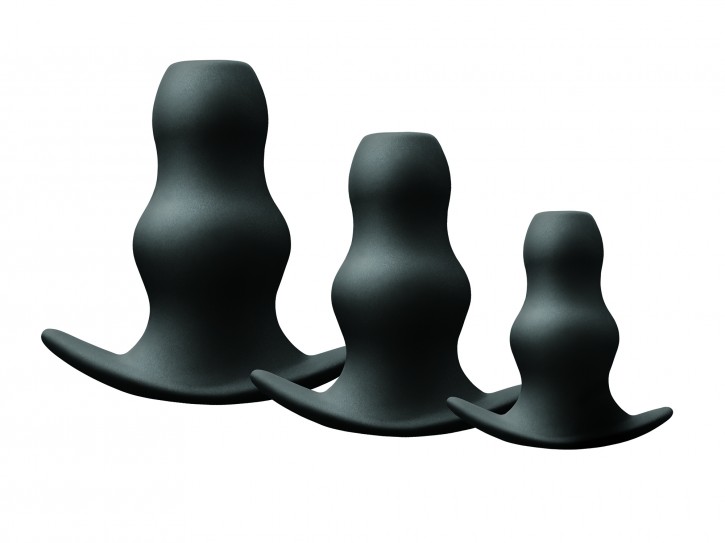 Renegade Peeker Kit schwarz Tunnelplug 3er Set