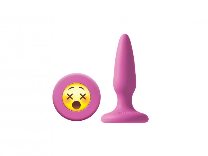 NS Novelties Mojis #WTF Buttplug Silikon small pink