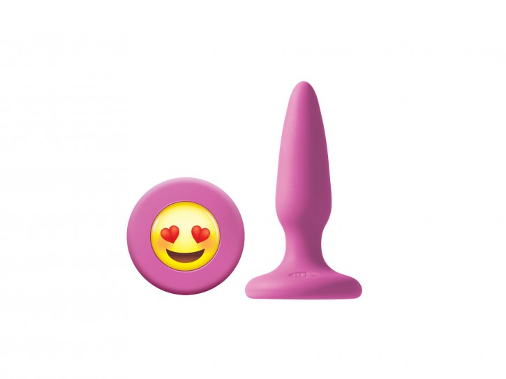 NS Novelties Mojis #ILY Buttplug Silikon small pink