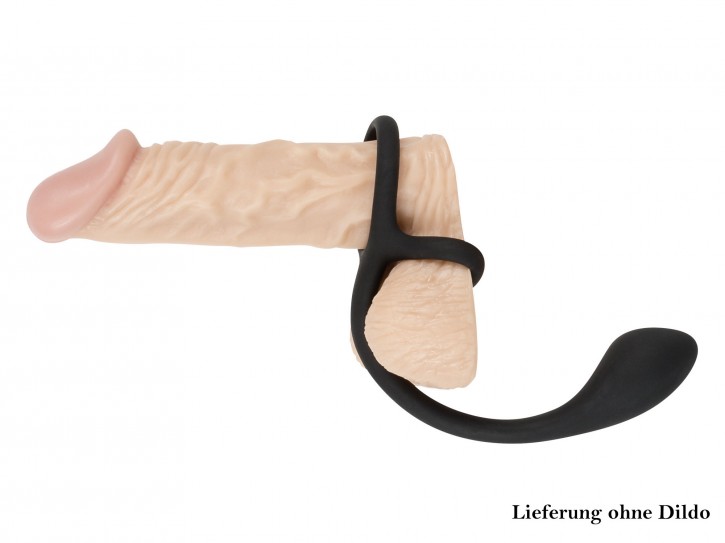 Black Velvets Cock & Ball Ring + Analplug