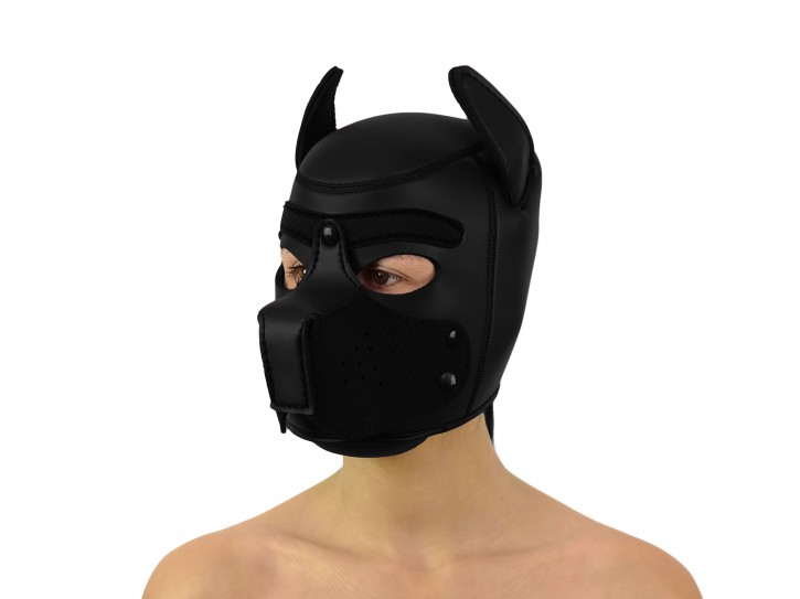 Petplay Neopren Hundemaske Good Puppy schwarz