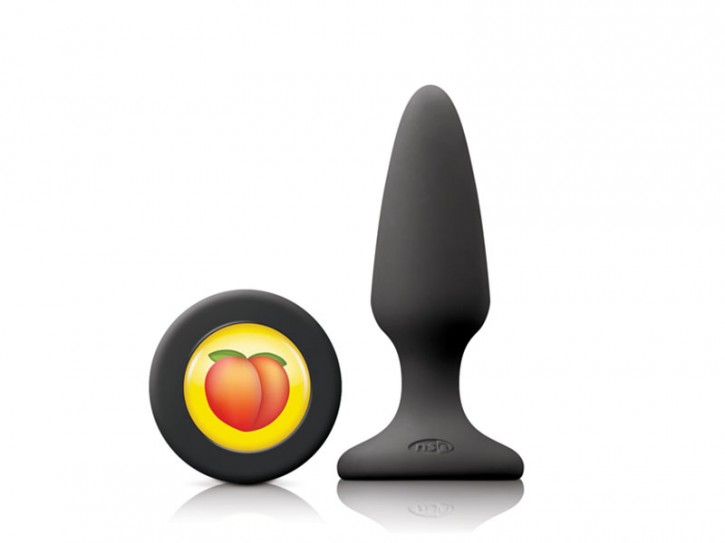 NS Novelties Mojis #BTY Buttplug Silikon medium schwarz