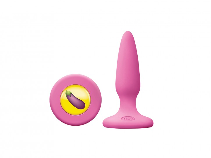 NS Novelties Mojis #DCK Buttplug Silikon small pink