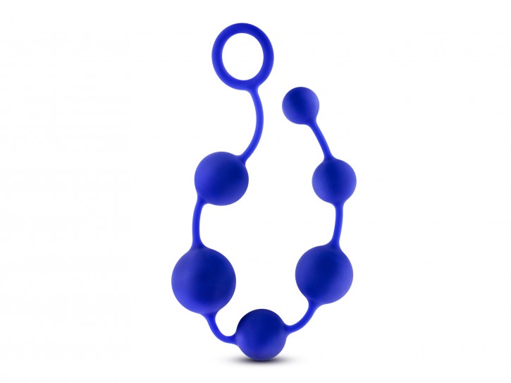 Performance Silicone Anal Beads Analkugeln blau 40 cm