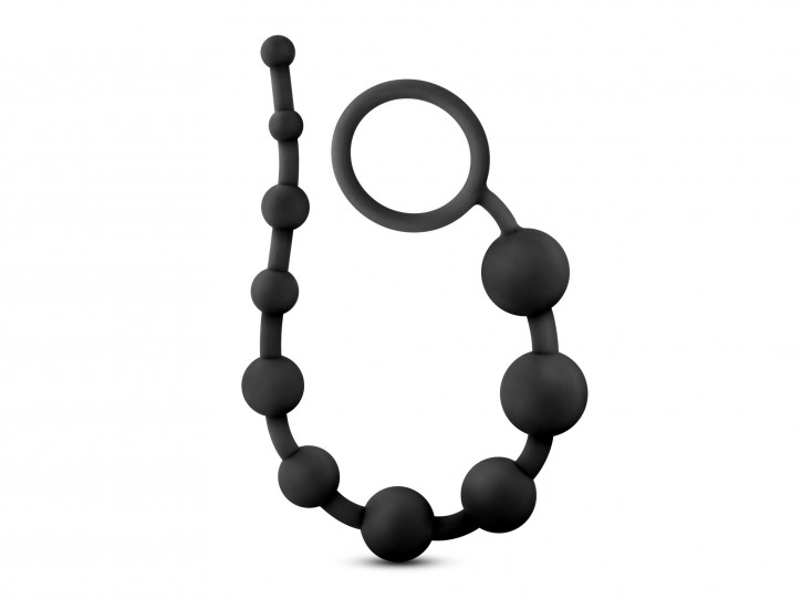 Performance Silicone Anal Beads Analkette schwarz 31 cm