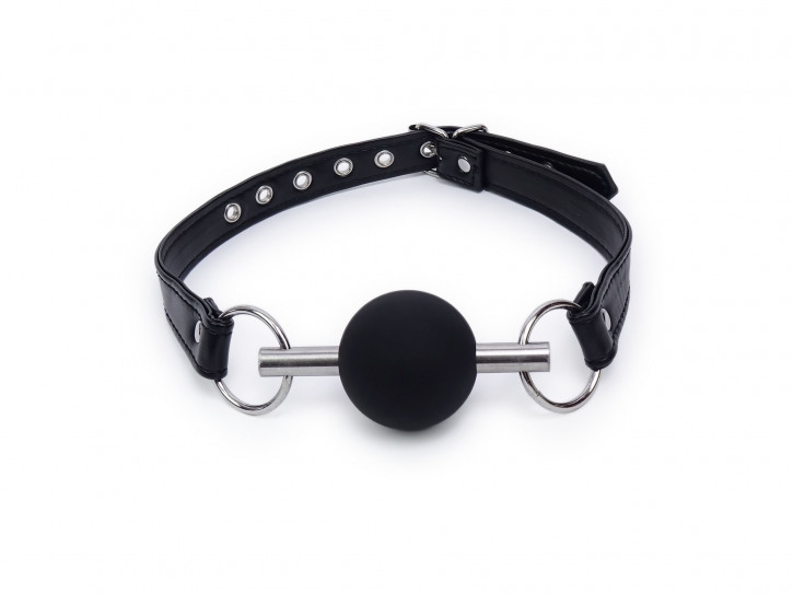Silikon Ballknebel Bite it - BDSM Mundknebel schwarz
