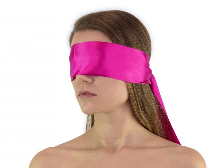 Premium Satin BDSM Augenbinde Pink