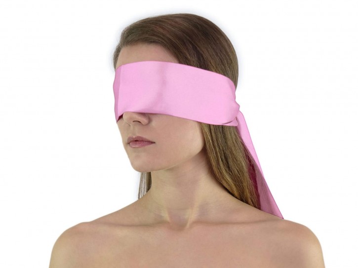 Premium Satin BDSM Augenbinde Rosa