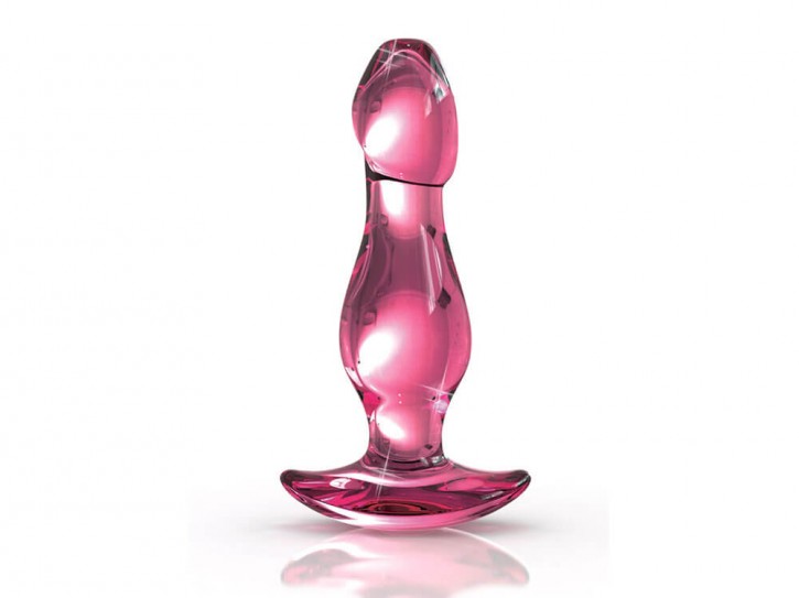 Icicles No.73 Glas-Analplug pink