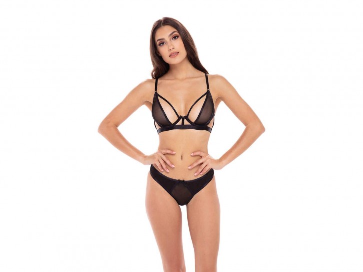 René Rofé New in Town Dessous Set schwarz Gr. S/M