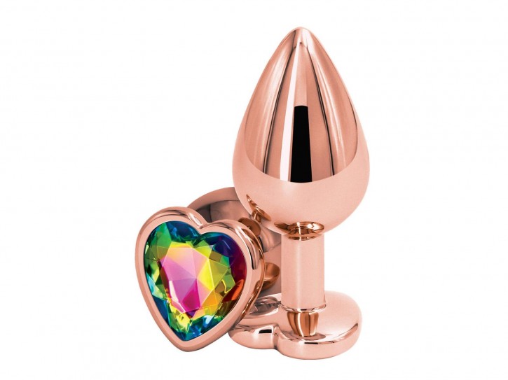 Rear Assets rose gold Heart Plug medium bunt