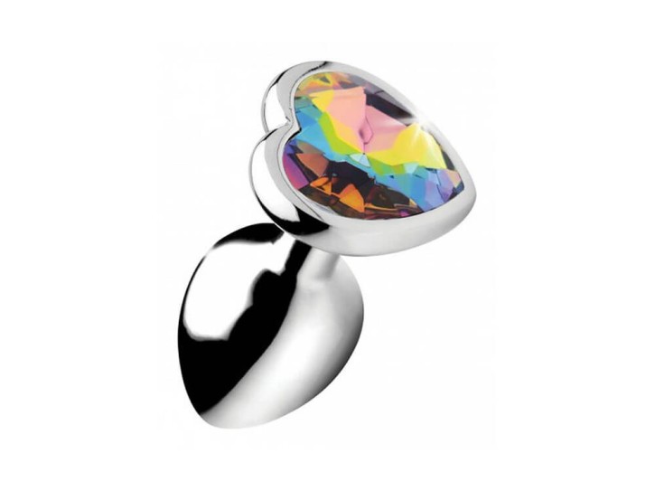 Booty Sparks Rainbow Heart Butt Plug