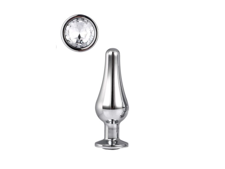 Dreamtoys Gleaming Silver Pleasure Plug small