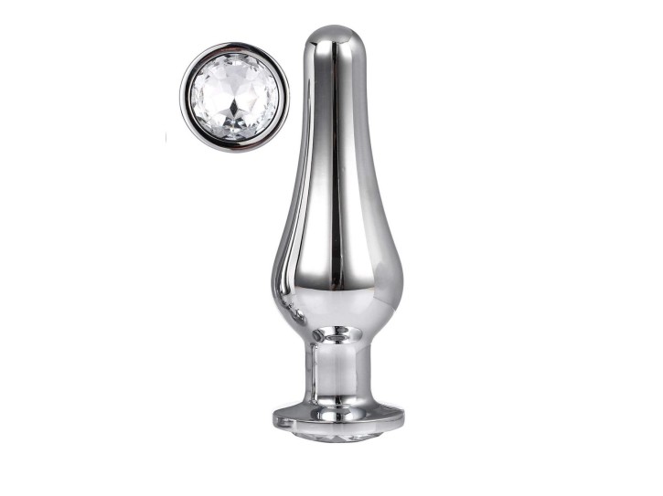 Dreamtoys Gleaming Silver Pleasure Plug large