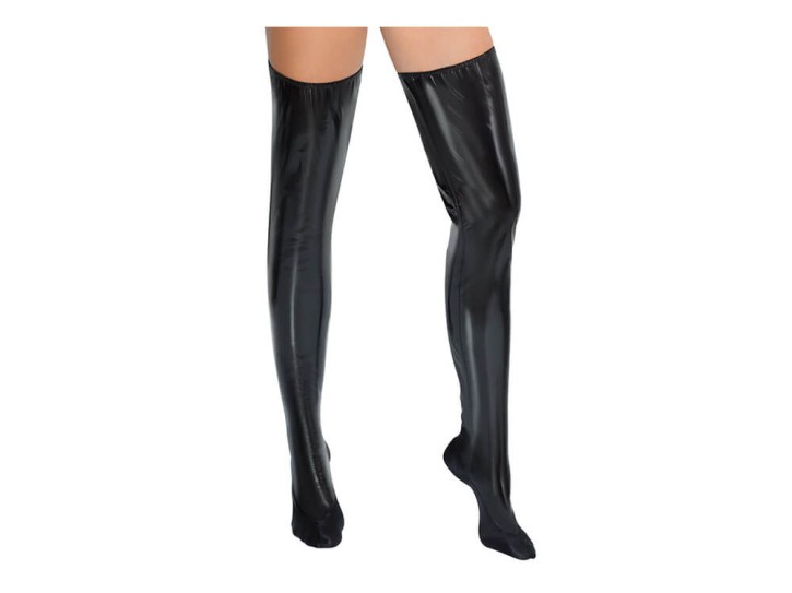 Black Level Overknee-Bettstiefel aus Lack