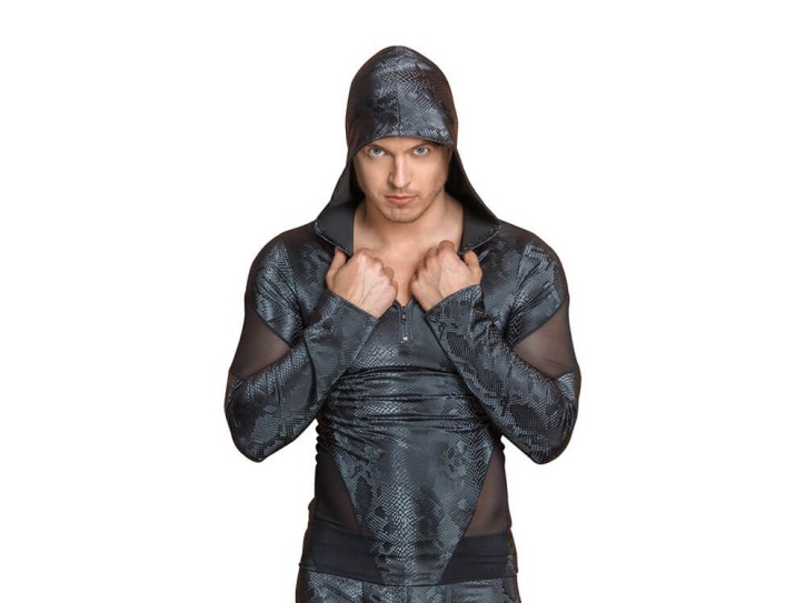 NEK Langarm-Shirt in Schlangenhaut-Optik Gr. M